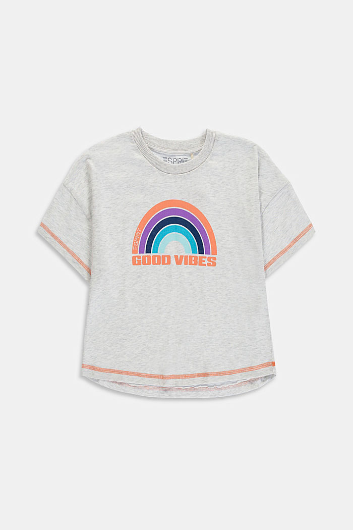 Cropped Oversize-Shirt mit Print