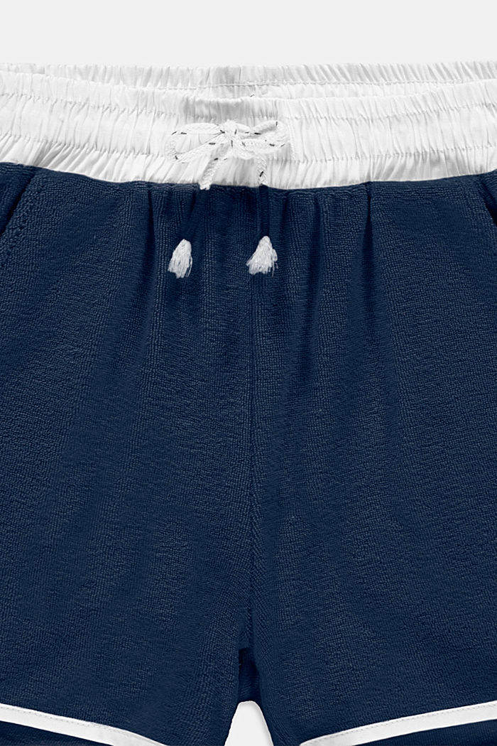 Sweatshort van 100% katoen, PETROL BLUE, detail image number 2