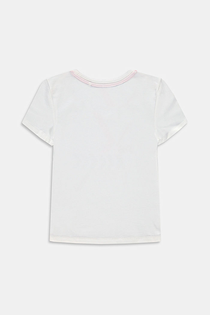 Camiseta con estampado geométrico, 100% algodón
