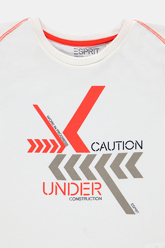 T-shirt met grafische print, 100% katoen, SKIN BEIGE, detail image number 2