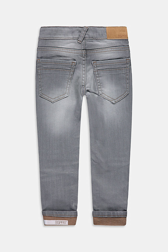 Jeans med reflekterande logotryck