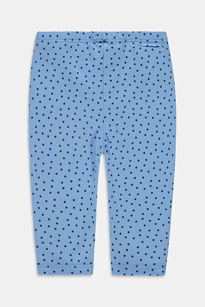 Leggings with polka dot print, organic cotton