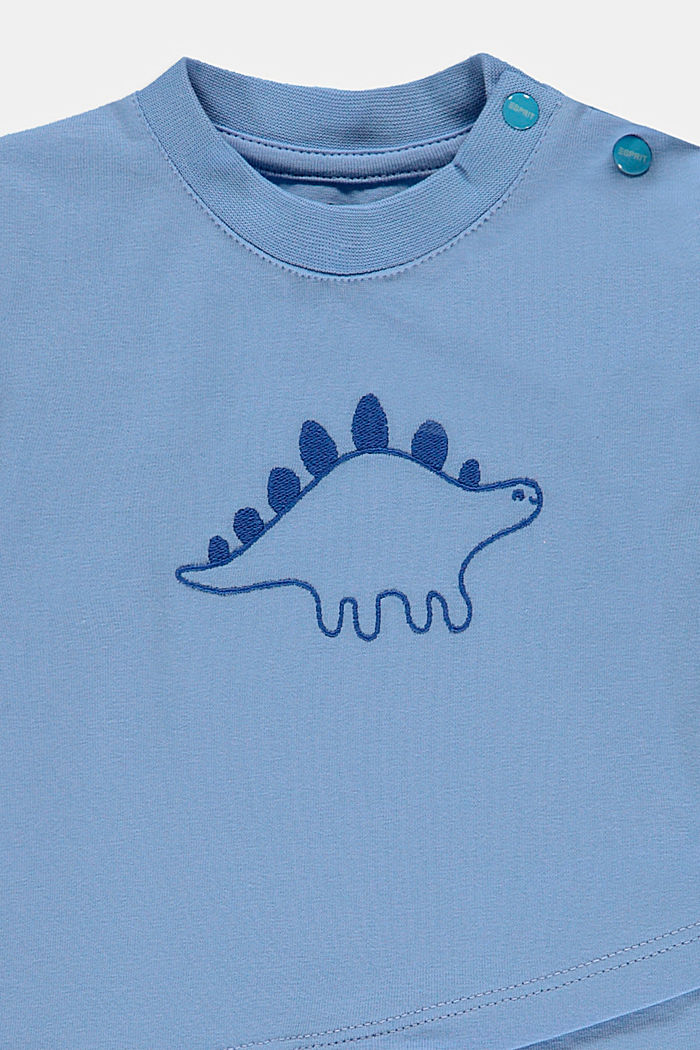 Set: shirt en broek, biologisch katoen, BRIGHT BLUE, detail image number 2