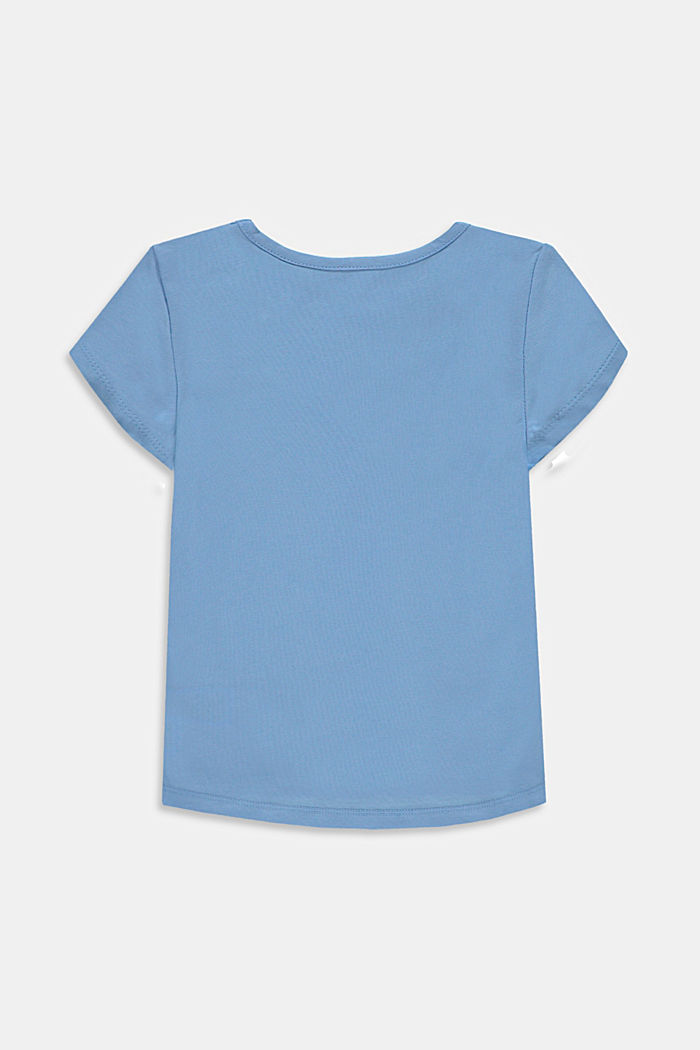 T-shirt stretch à imprimé logo brillant, BRIGHT BLUE, detail image number 1