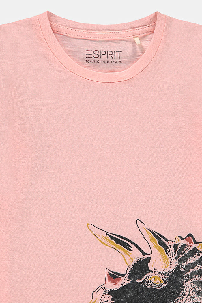 T-shirt à manches longues et imprimé en coton biologique, PASTEL PINK, detail image number 2