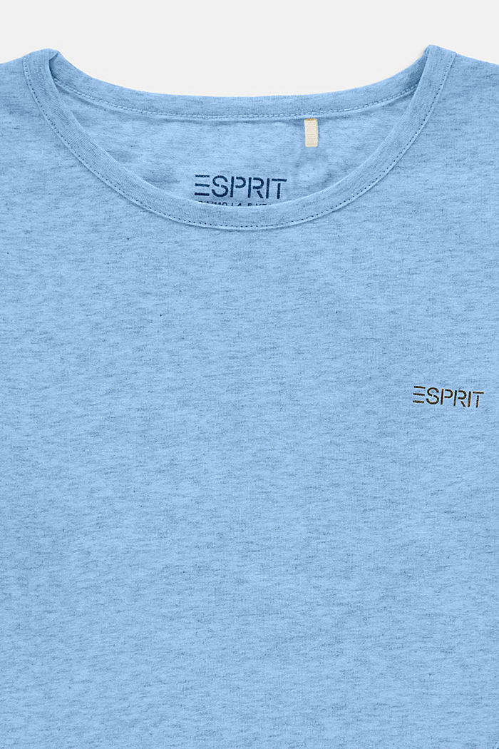 Reciclado: Camiseta de manga larga con volantes, BRIGHT BLUE, detail image number 2