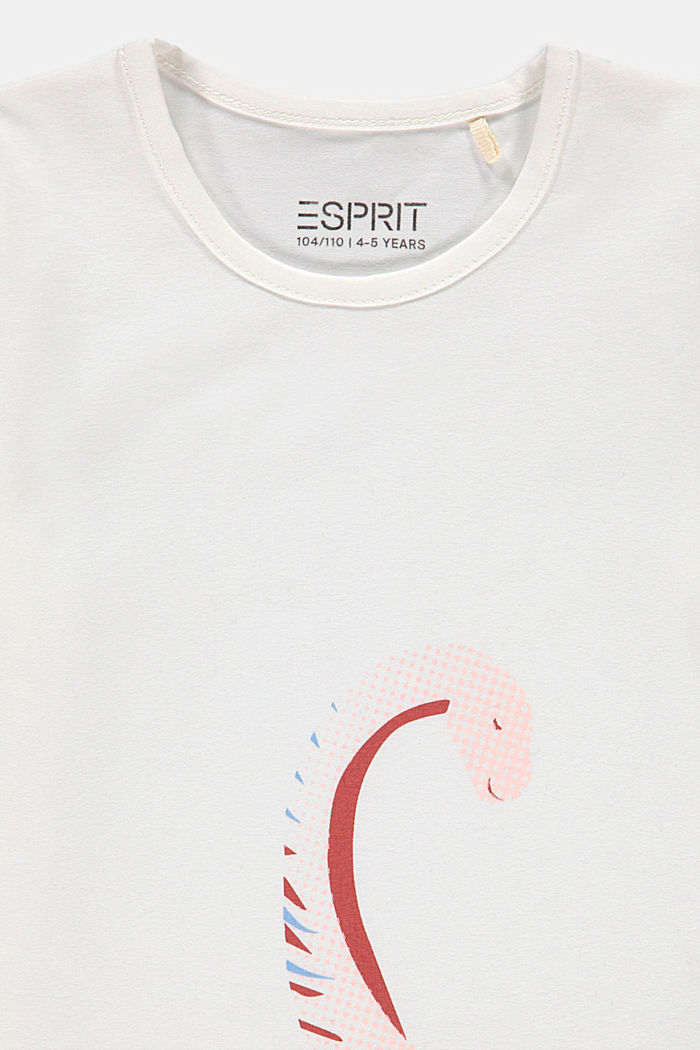 T-shirt à imprimé en coton, DUSTY NUDE, detail image number 2