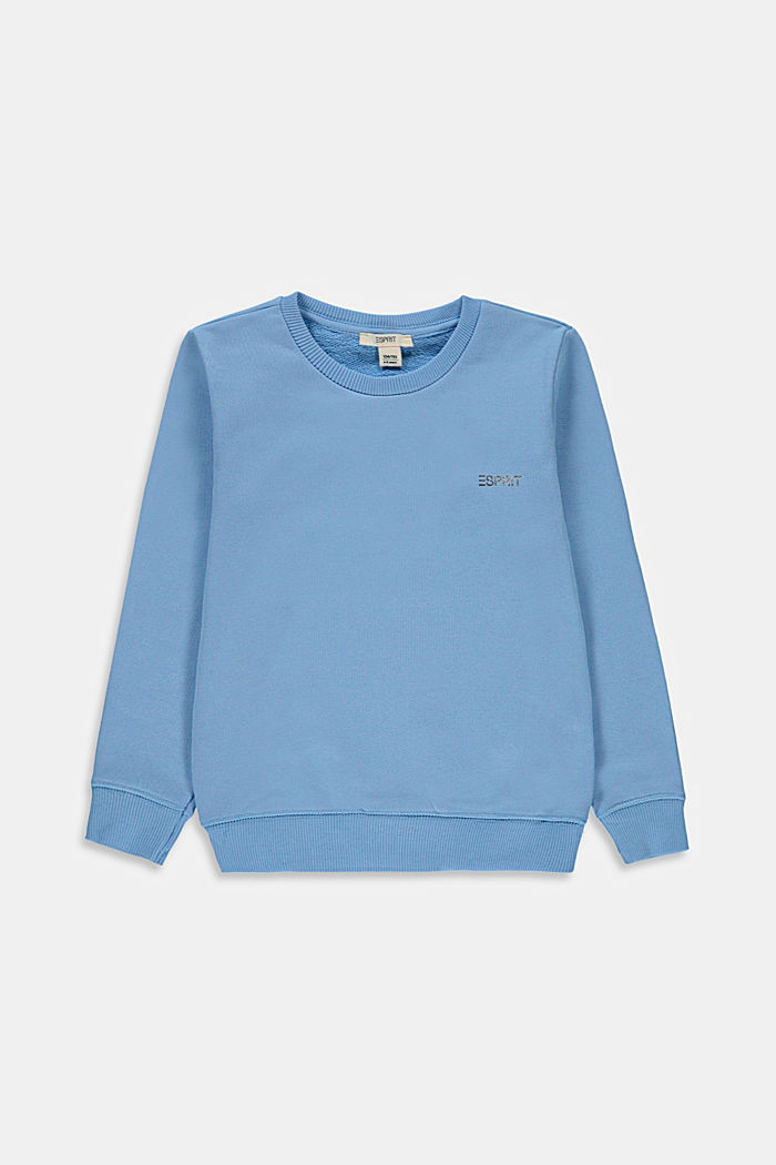 Sweatshirt with a shiny logo, 100% cotton