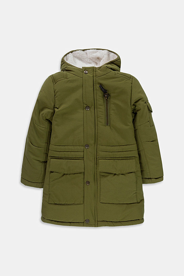 Jackets outdoor woven, OLIVE, overview