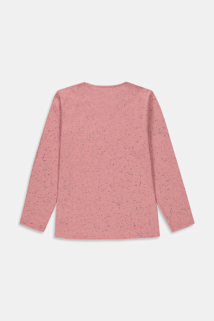 Long sleeve print top in 100% cotton