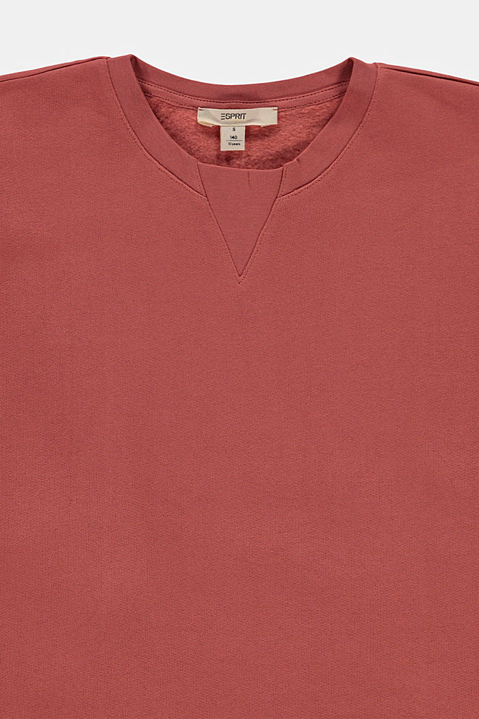Sweat-shirt court 100 % coton, DARK MAUVE, detail image number 2