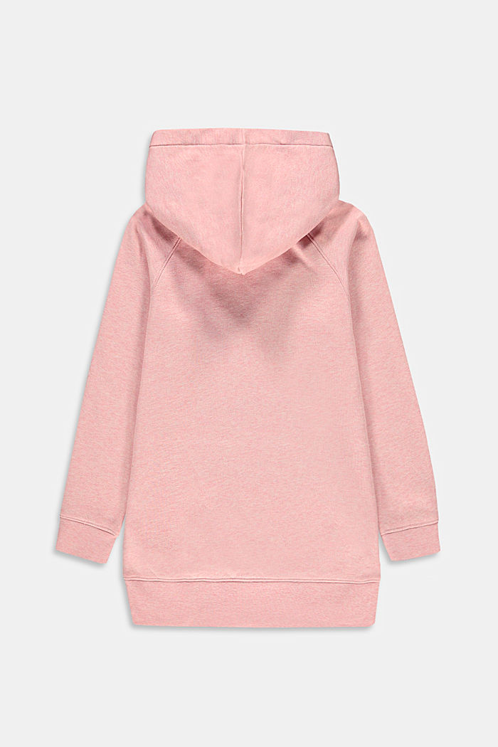 Recycled: hoodie with a melange finish