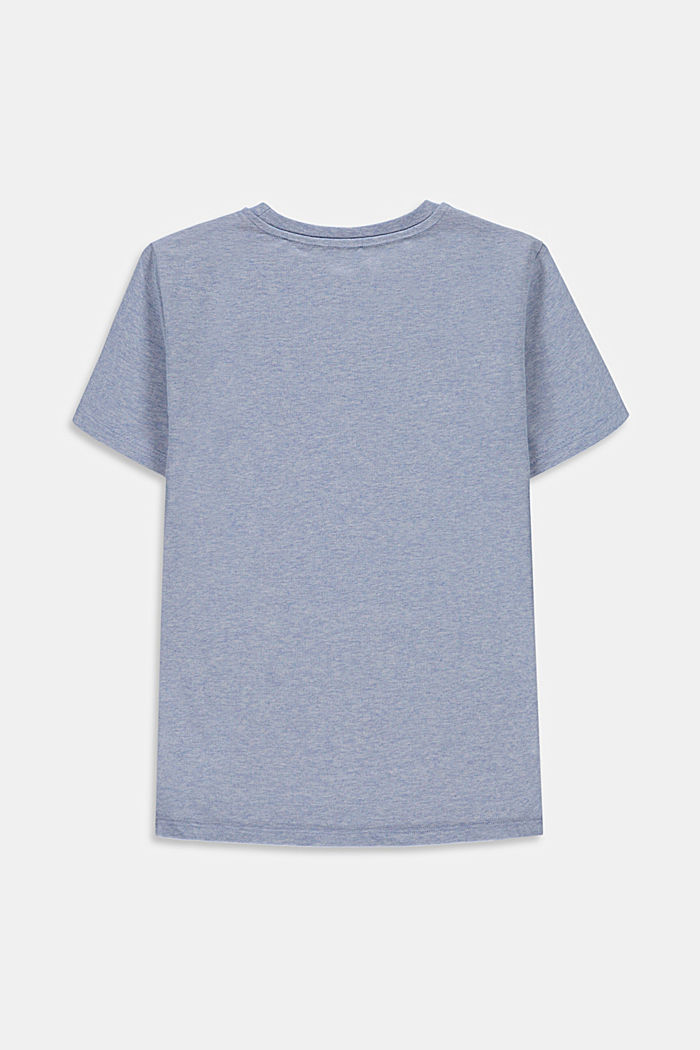 Reciclada: camiseta de algodón con estampado, PASTEL BLUE, detail image number 1