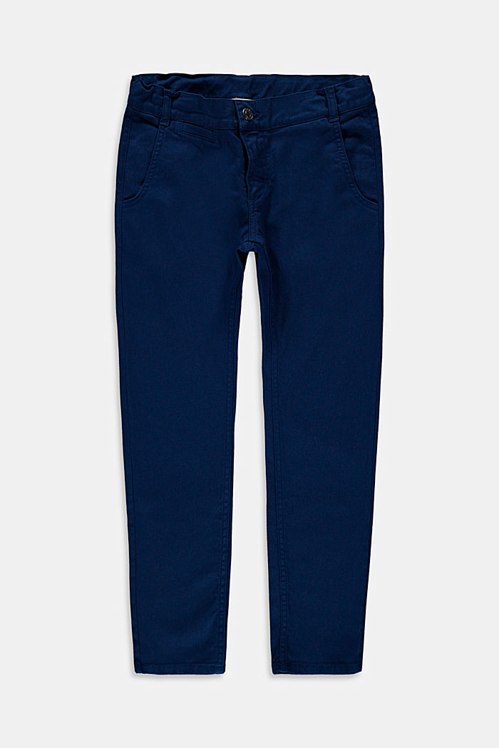 5-pocket-broek met verstelbare band, BLUE, detail image number 0