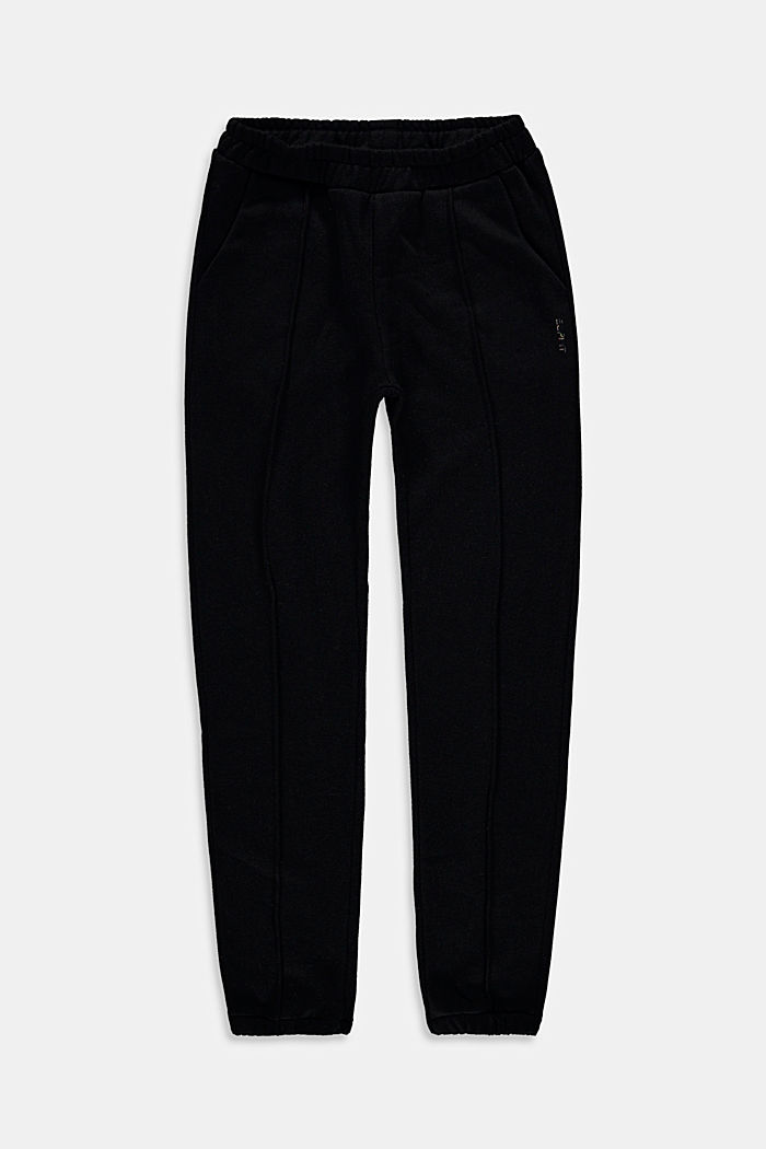Pants knitted, BLACK, overview