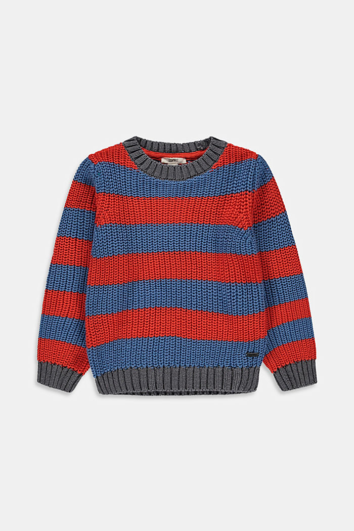 Sweaters, BLUE/RED, detail image number 0