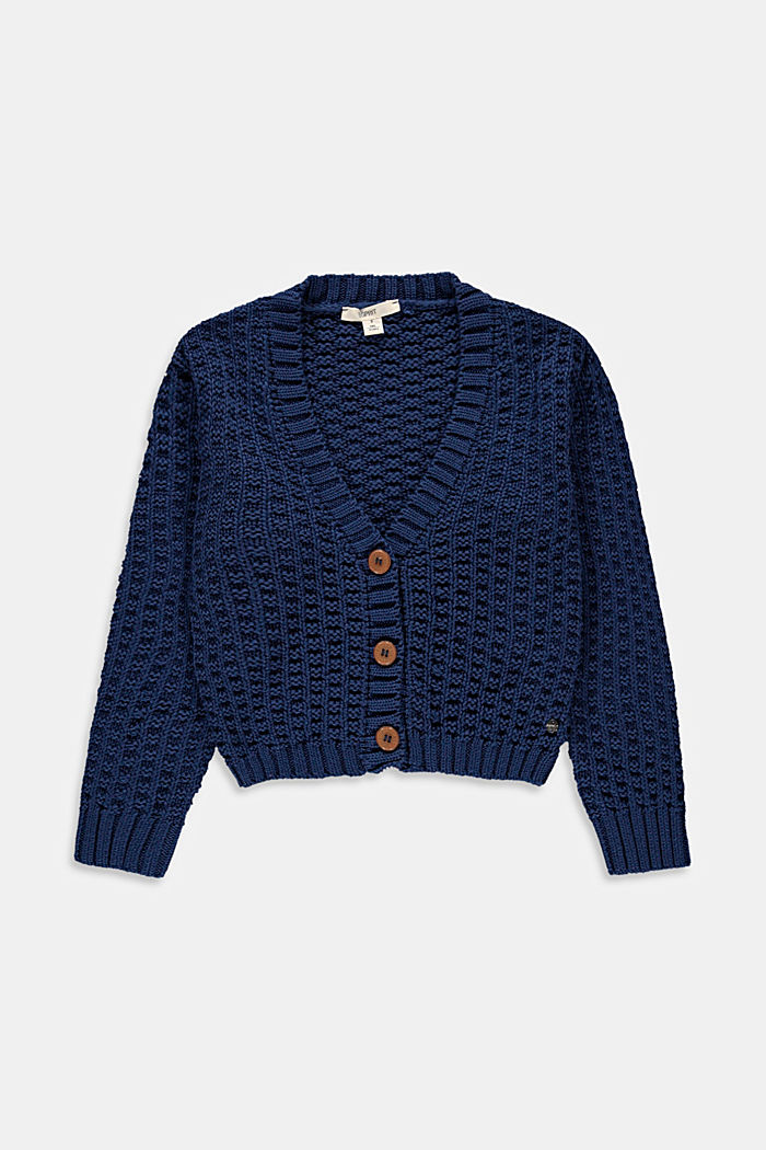 Sweaters cardigan, BLUE, detail image number 0