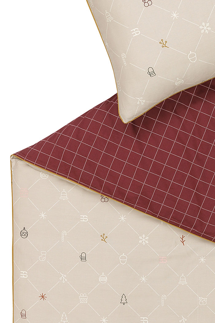 Bettwäsche aus 100% Baumwoll-Satin, RED, detail image number 3