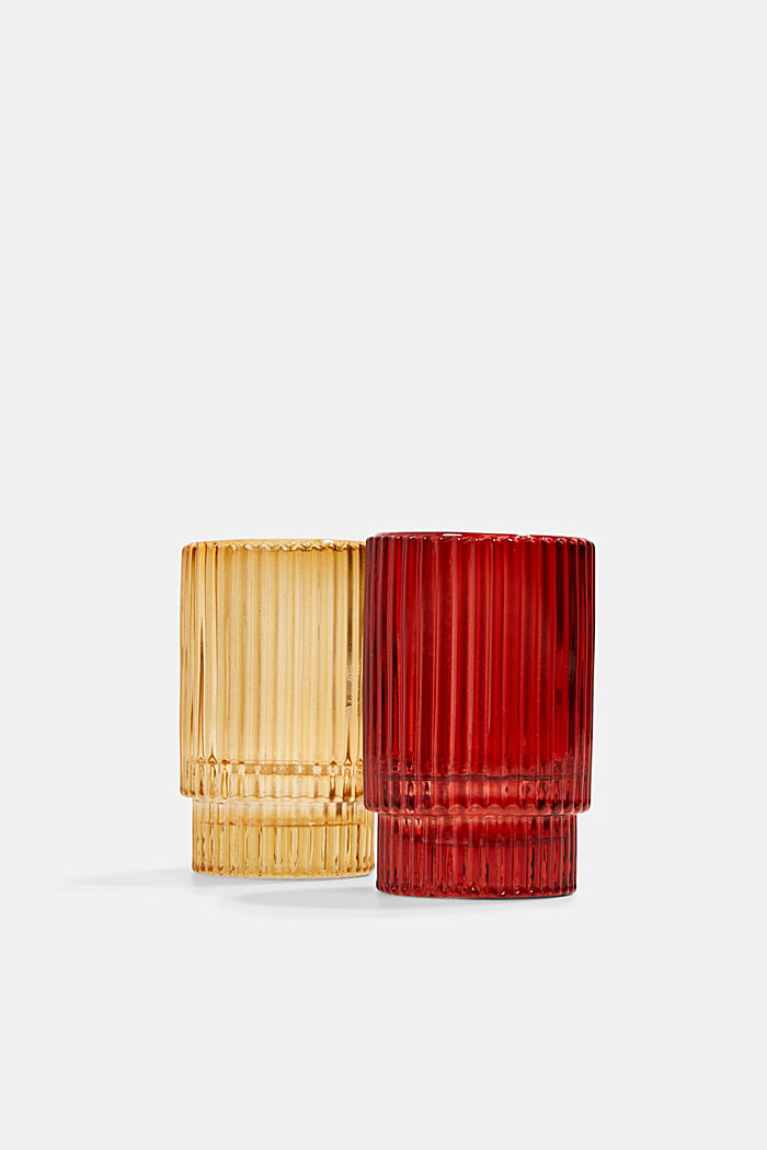 Set de 2 vasos para velas de colores, RED, overview