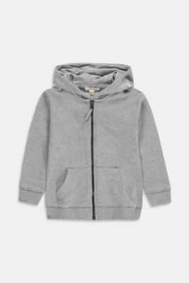 100 cotton hooded zippered sweatshirt