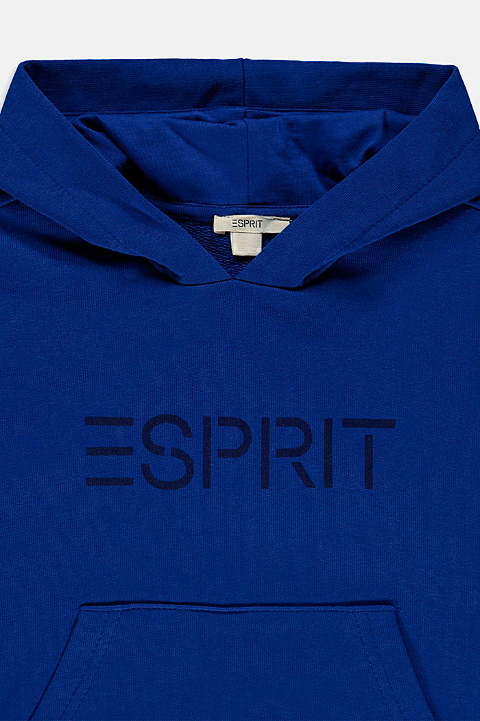 Sudadera con capucha y logotipo en 100% algodón, BRIGHT BLUE, detail image number 2