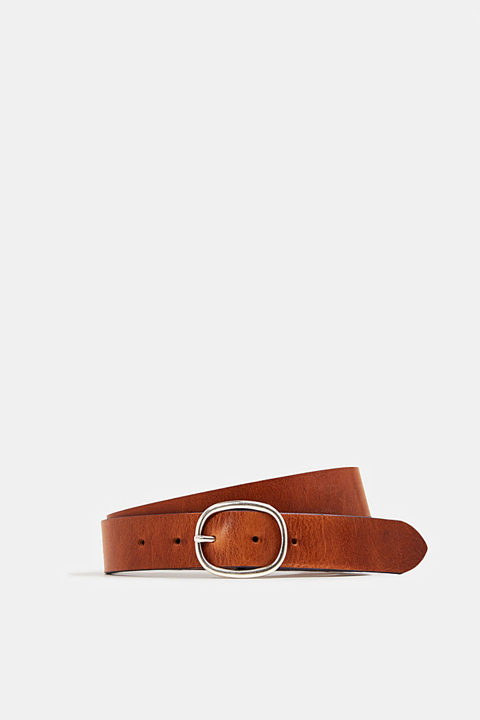Leather belt, RUST BROWN, detail image number 0