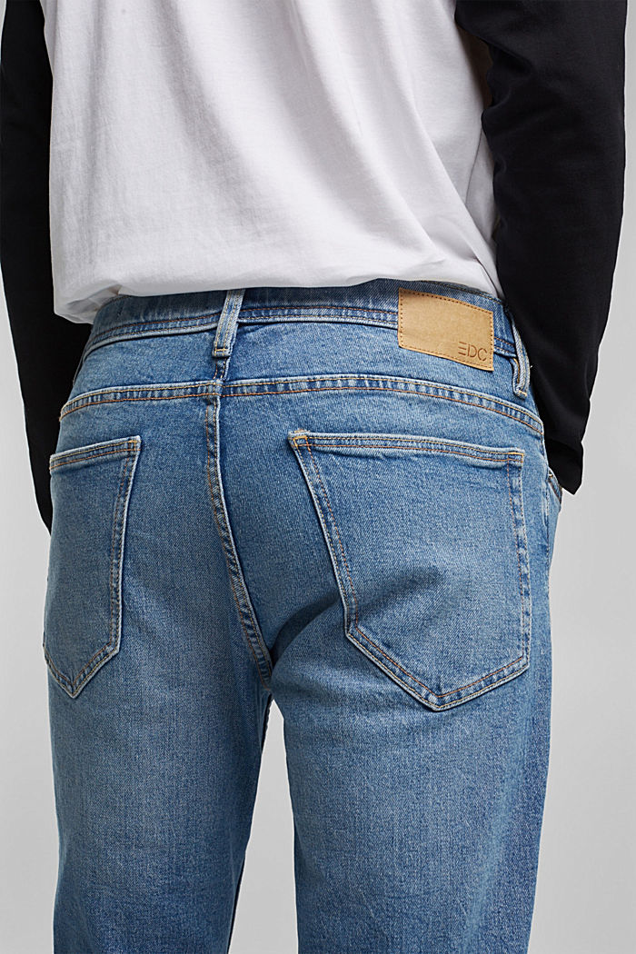 Stretch-Jeans mit Organic Cotton, BLUE LIGHT WASHED, detail image number 6