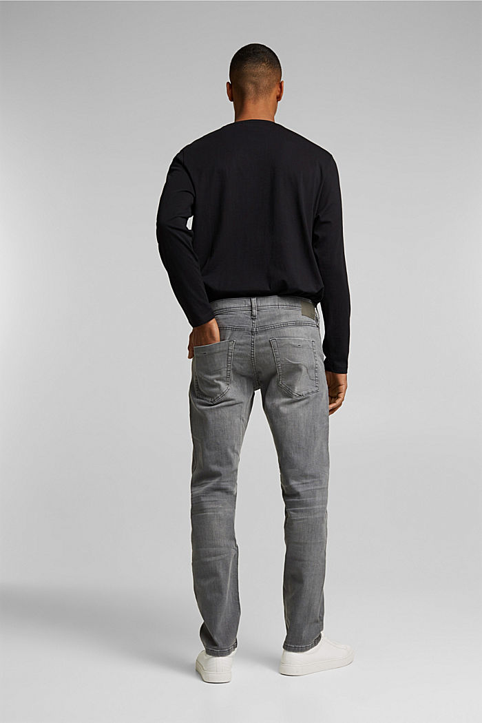 Basic-Jeans mit Organic Cotton, GREY MEDIUM WASHED, detail image number 1