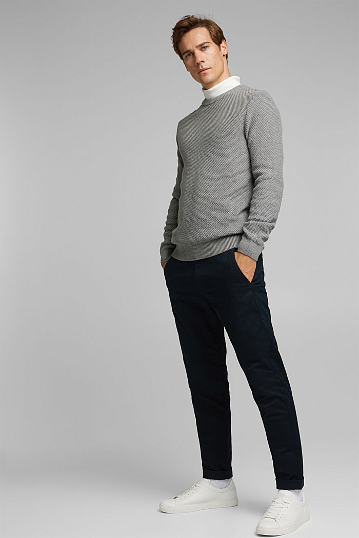 Sweter, 100% bawełny organicznej, MEDIUM GREY, detail image number 5