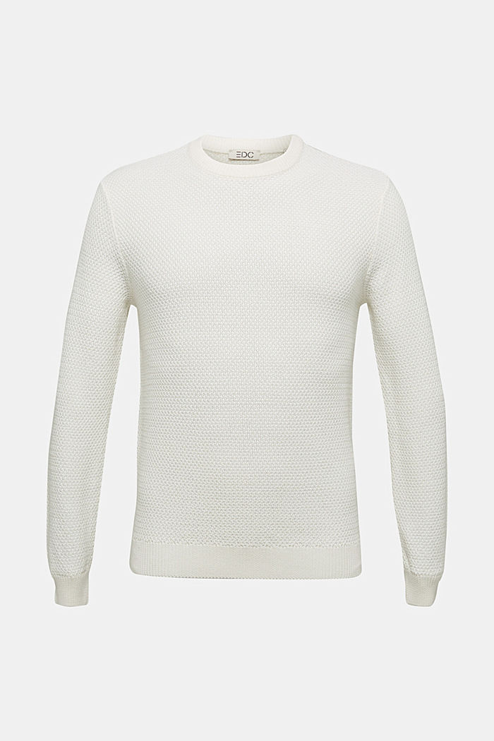 Sweter, 100% bawełny organicznej, OFF WHITE, detail image number 5