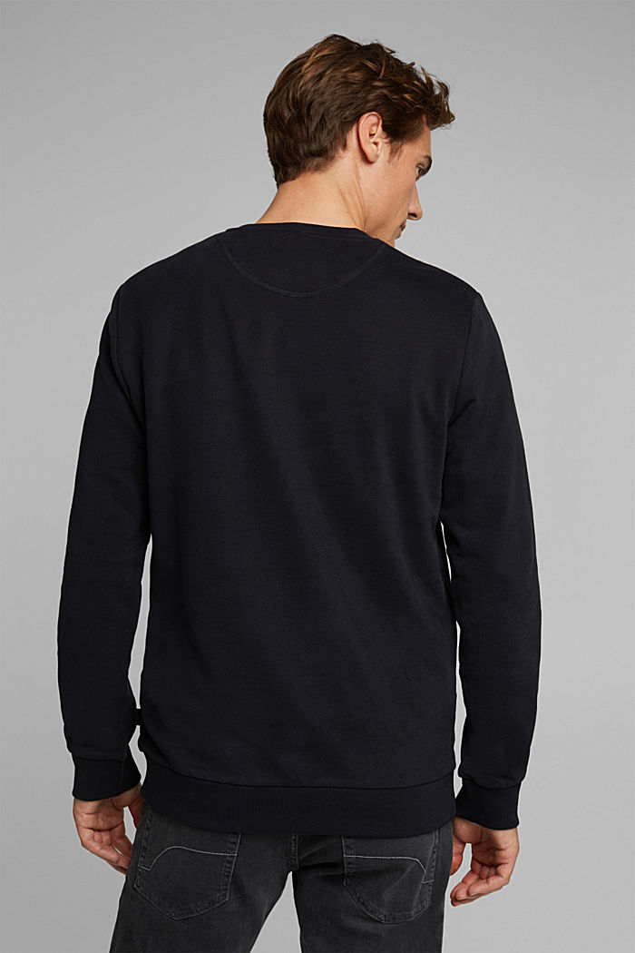 Sweatshirt van 100% katoen, BLACK, detail image number 3