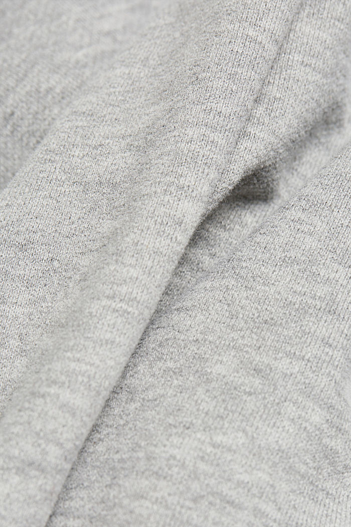 Cardigan molletonné à zip, MEDIUM GREY, detail image number 4