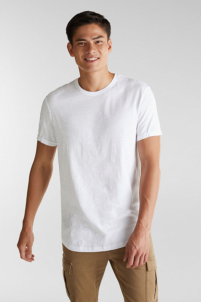 T-shirt en jersey, 100 % coton biologique, WHITE, overview