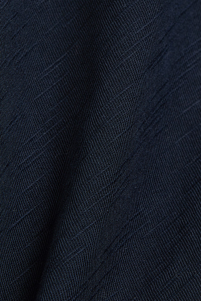 Jersey shirt van 100% biologisch katoen, NAVY, detail image number 4