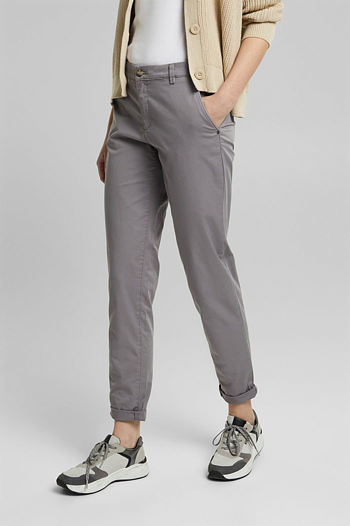 Pantalones chinos elásticos con Lycra xtra life™, LIGHT GREY, detail image number 0
