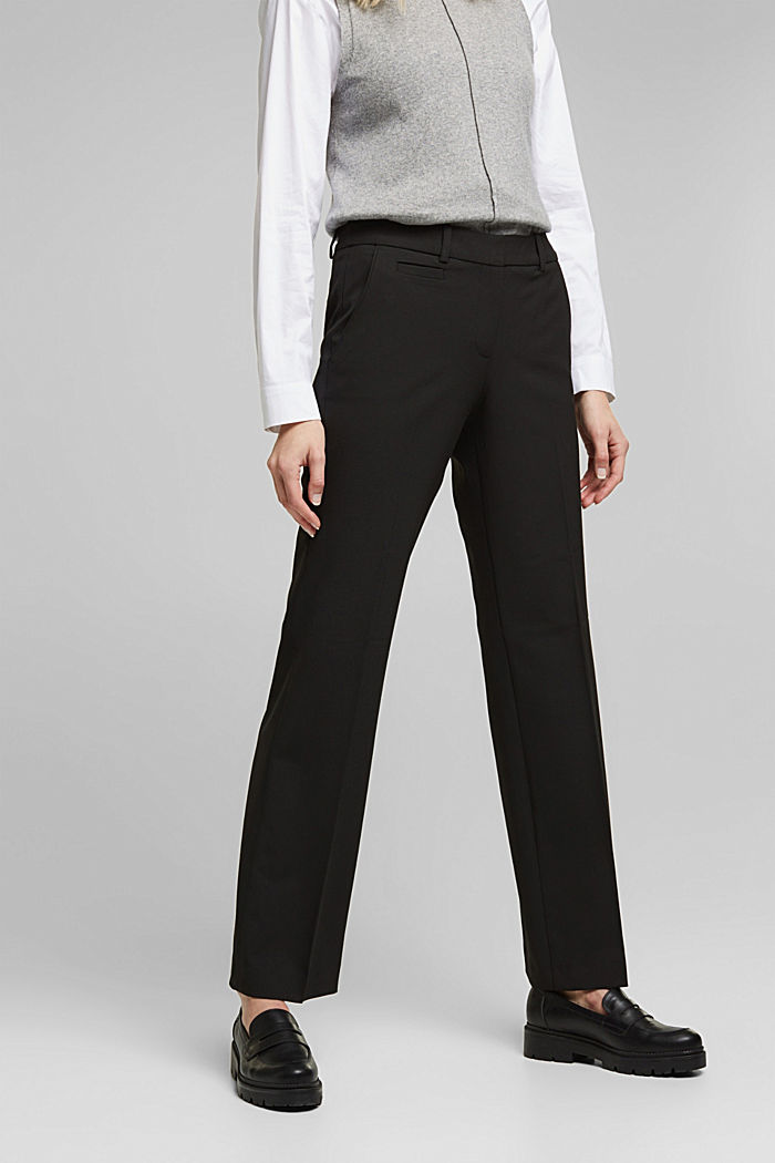 Pantalon au confort stretch, BLACK, detail image number 0