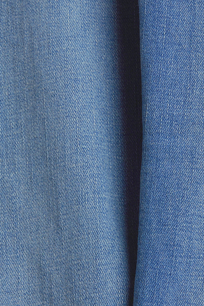 Stretchfarkut luomupuuvillaa, BLUE LIGHT WASHED, detail image number 4