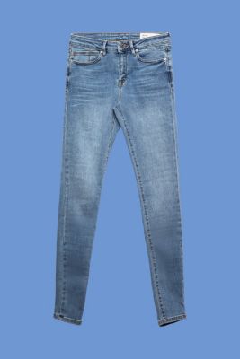 ESPRIT - Garment-washed jeans with organic cotton at our Online Shop