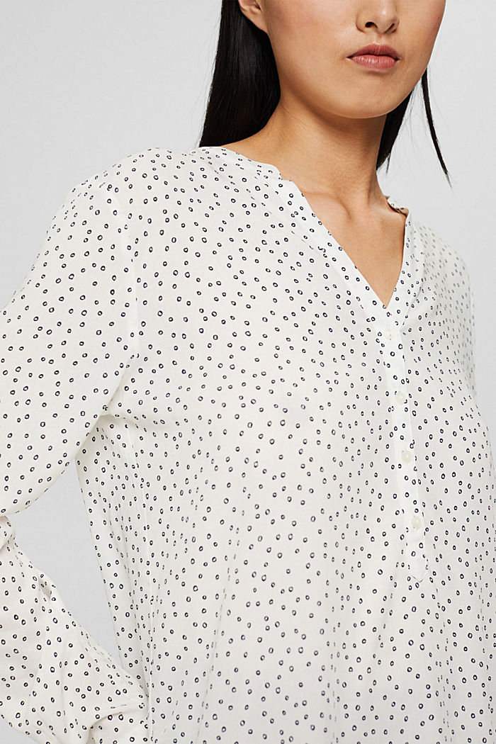 Henley blouse van LENZING™ ECOVERO™, NEW OFF WHITE, detail image number 2