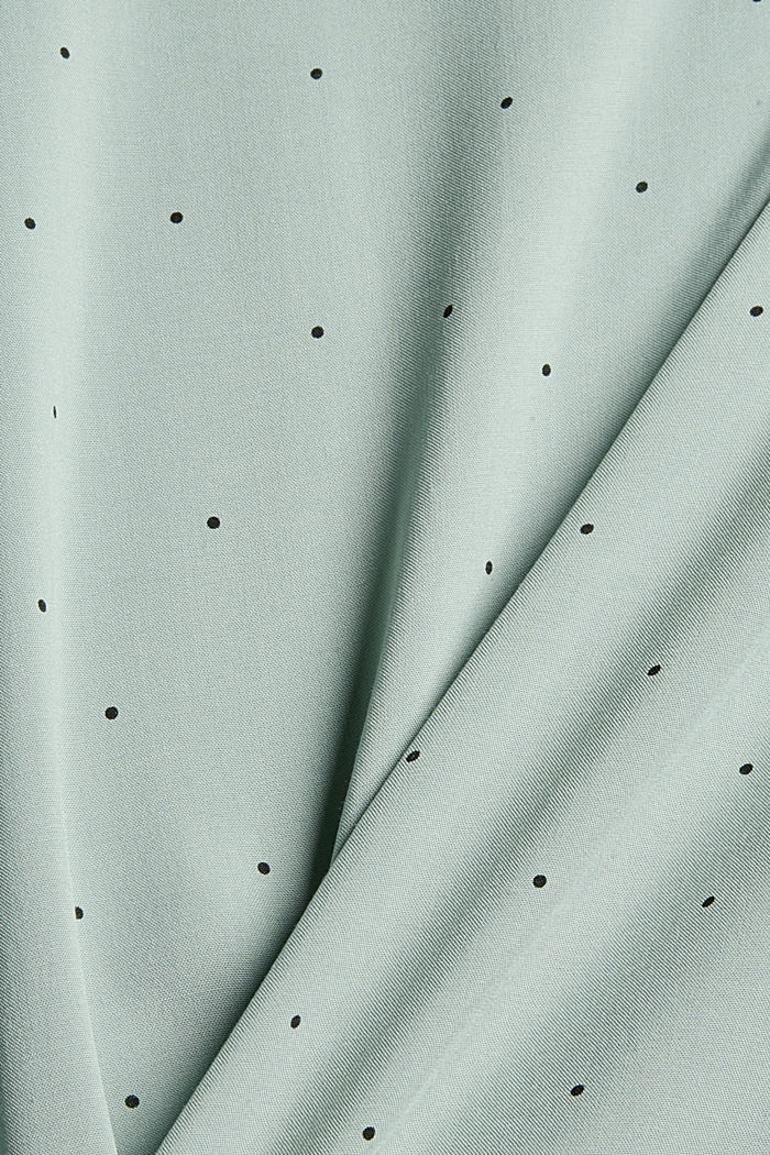Vaarinpaitapusero LENZING™ ECOVERO™ -materiaalia, DUSTY GREEN, detail image number 4