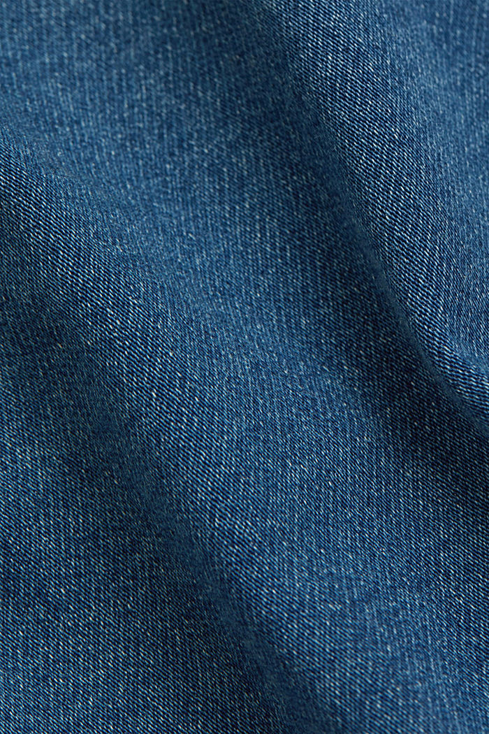 Jeans-Jacke aus softem Jogger-Denim, BLUE MEDIUM WASHED, detail image number 4