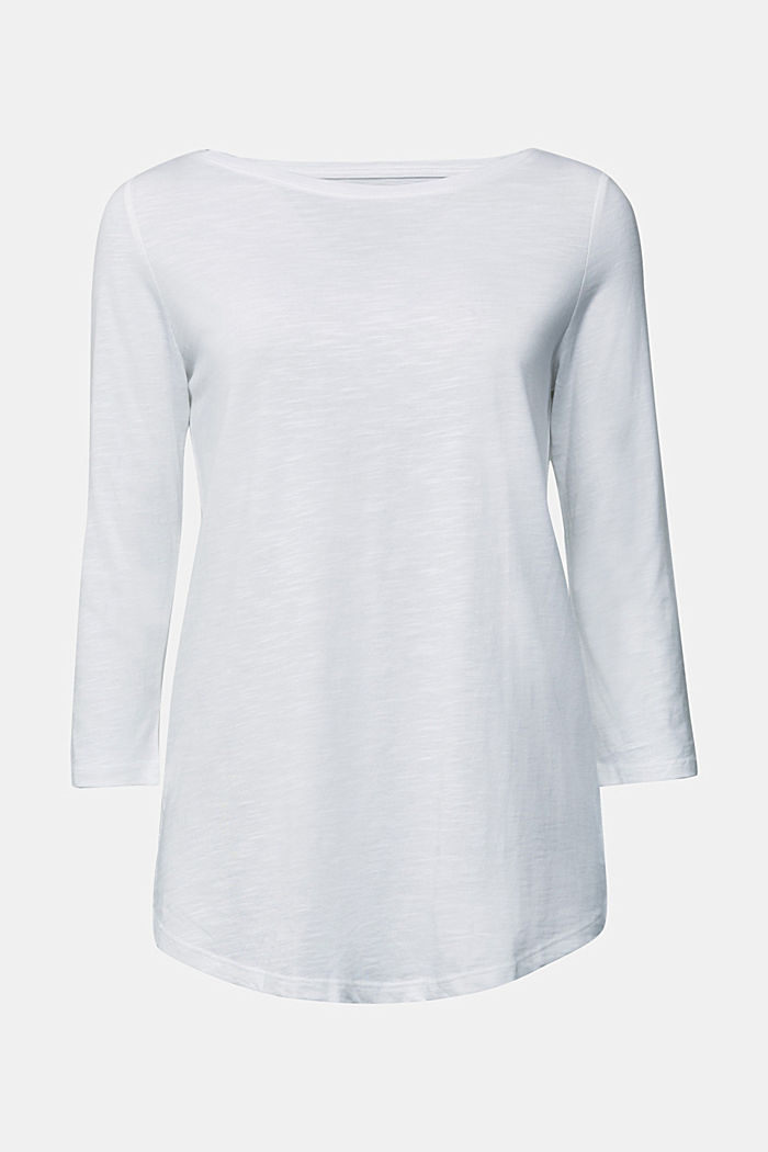 Jersey-Shirt mit Organic Cotton, WHITE, detail image number 5