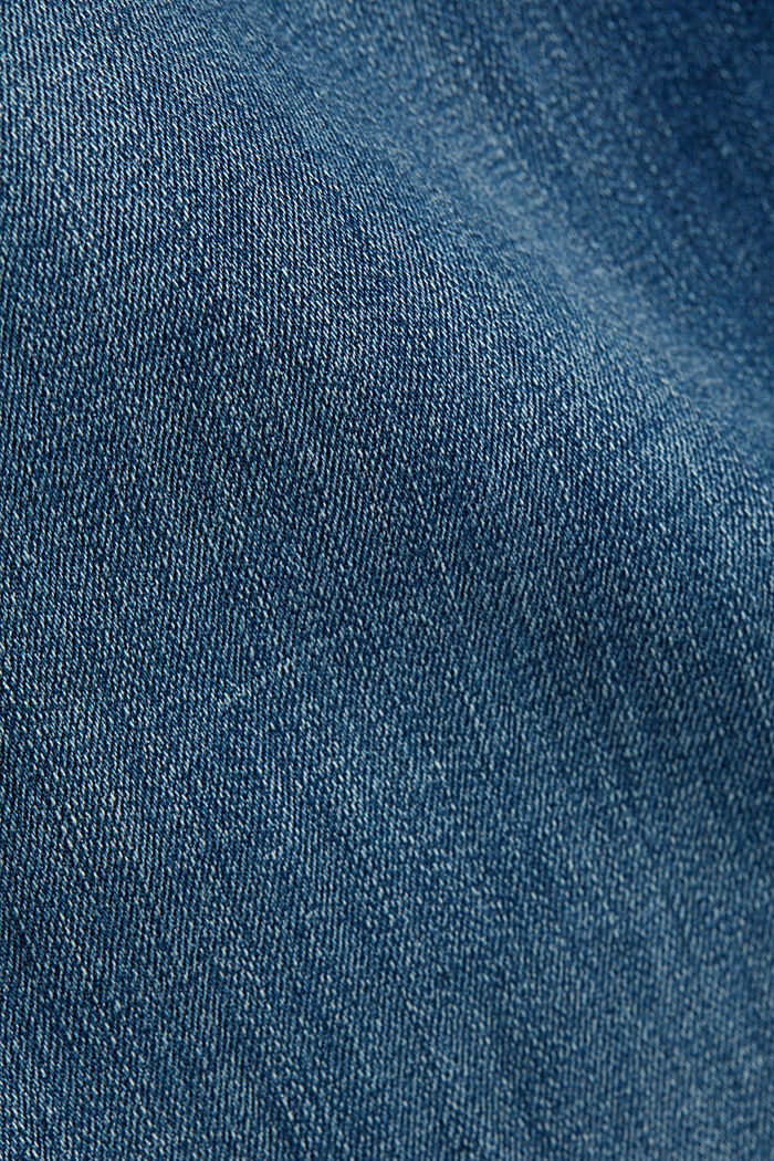 Organic cotton jeans with recycled material, BLUE MEDIUM WASHED, detail image number 4