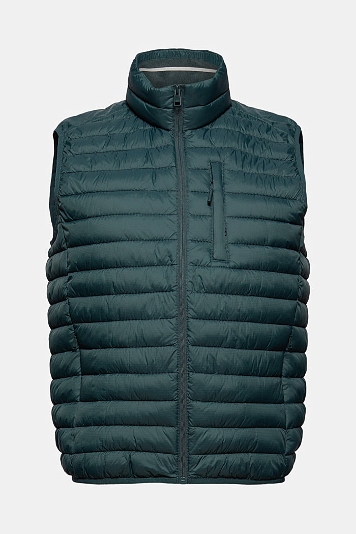 Gerecycled: bodywarmer met 3M™ Thinsulate™, TEAL BLUE, overview
