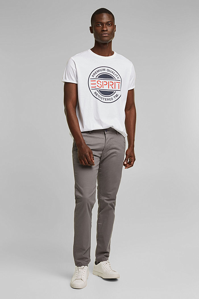 T shirt en jersey à logo imprimé, 100 % coton, WHITE, detail image number 2