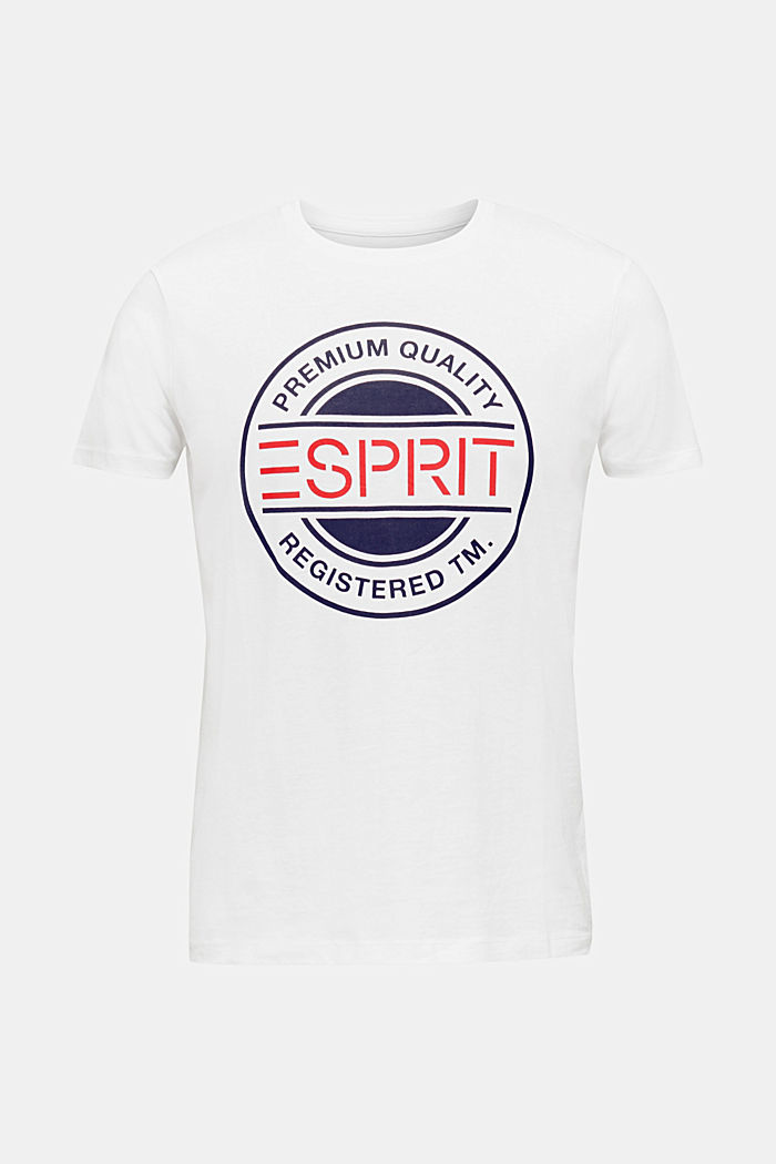 Jersey-T-Shirt mit Logo-Print, 100% Baumwolle