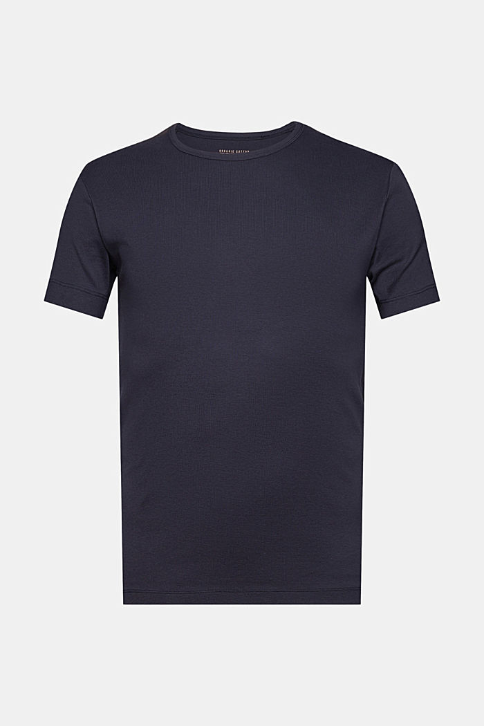 Jerseyrib-shirt af 100% bomuld