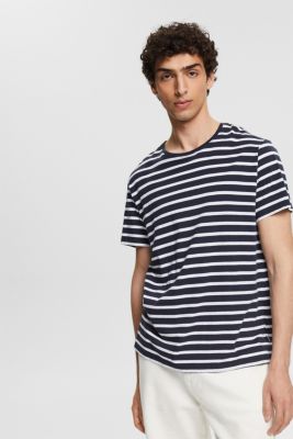 Esprit - Striped jersey T-shirt in 100% cotton at our Online Shop