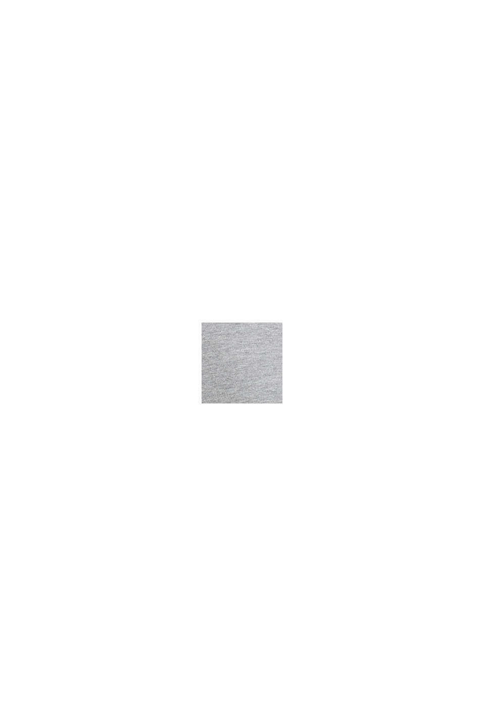 Aksamitna bluza z kapturem z bawełną ekologiczną, MEDIUM GREY, swatch