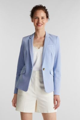 Esprit Fitted textured blazer, recycled at our Online Shop